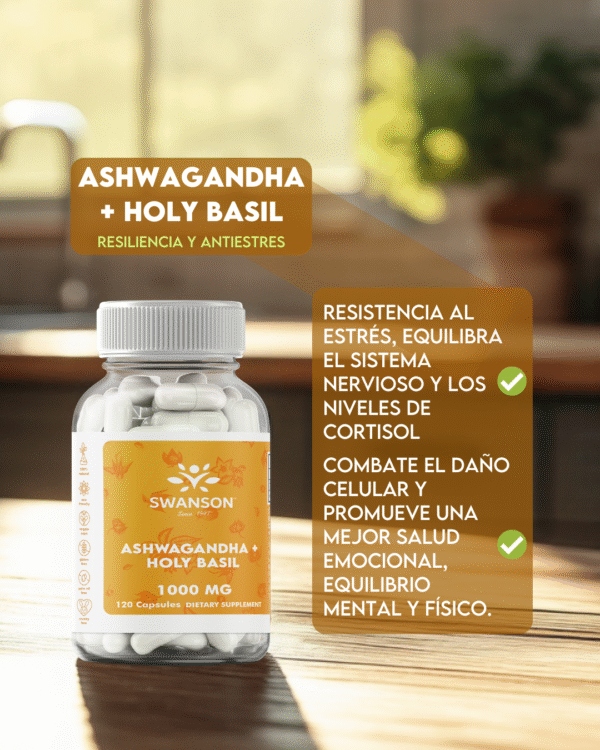 Ashwagandha + Holy Basil 1000mg